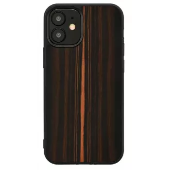 Schutzhülle Man and Wood für iPhone 12 mini – Ebenholz schwarz