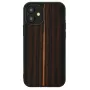 Schutzhülle Man and Wood für iPhone 12 mini – Ebenholz schwarz