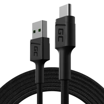 USB-Kabel Grün Cell KABGC19 USB 2.0 2m USB A USB C Schwarz