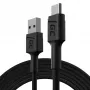 USB-Kabel Grün Cell KABGC19 USB 2.0 2m USB A USB C Schwarz