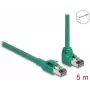 DeLOCK RJ45-Netzwerkkabel PROFINET SF/UTP 90° abgewinkelt 5 m grün
