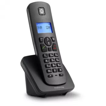 Motorola C4201 Analog/DECT-Telefon mit Anruferkennung Schwarz