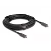 DeLOCK Aktives optisches USB-C Video + Daten + PD Kabel 10 m Schwarz