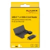 Kartenleser DeLOCK 91014 USB 3.2 Gen 1 Typ-A/Typ-C Schwarz MicroSD SD