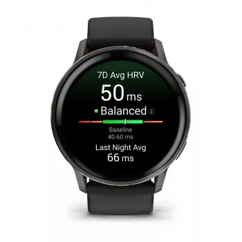Smartwatch GARMIN Venu 4 1,4 Zoll AMOLED GPS Schwarz, 45 mm Gehäuse, 8 GB, 12 Tage Akku, 5 ATM