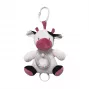 Spieluhr TULILO Kuh-Modell, weiß-bordeaux Ausführung, 18 cm