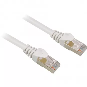 Netzwerkkabel Sharkoon RJ45 CAT.6 SFTP Weiß 15,0 m