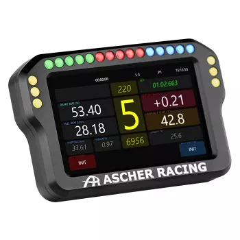 Lenkrad-Dashboard Ascher Racing 4 Zoll Modell 76080028 für Simracing-Setups