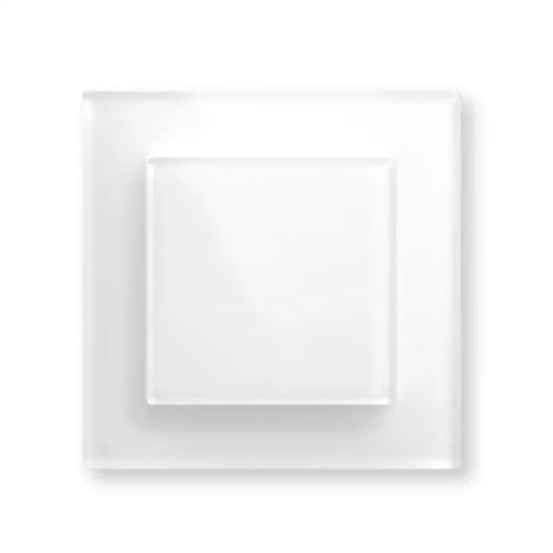 Smart-Glas-Taster HomeMatic Homematic IP Glas-Taster, 230 V, 868 MHz, weiß, 54,5×54,5×29 mm