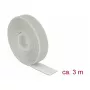 Klettband DELOCK 18279 — grau, 20 mm × 3 m, 1 Stück