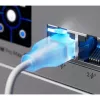 Netzwerk-Patchkabel UBIQUITI UACC-Cable-Patch-EL Cat6 RJ-45 2.5GbE PoE++ 0,15 m durchscheinend weiß (24 Stk.)