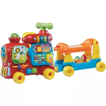 VTech Baby 80-181904 ABC-Eisenbahn, Rutscher, vierrädrig, 12-36 Monate