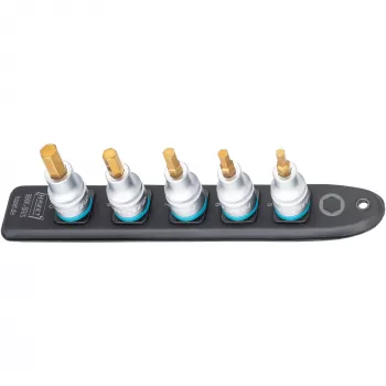 Innensechskant-Steckschlüssel-Satz Hazet 986K-SR/5, 5-teilig, Größen 5–10 mm