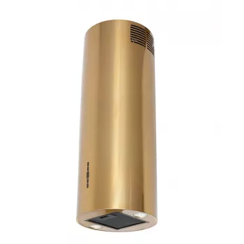 Dunstabzugshaube MAAN Elba 2 39, Aluminium-Fettfilter, elektronische Steuerung mit Anzeige und Fernbedienung, glänzendes Gold, Ø390 mm