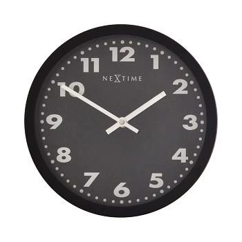 NeXtime Uhr 2906ma Mercure, Ø 25 cm, Wand, Schwarz