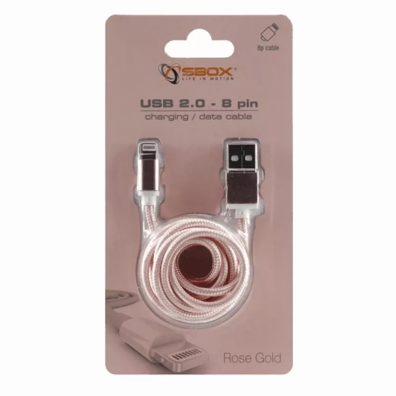 Sbox USB 2.0 8 Pin IPH7-RG roségold