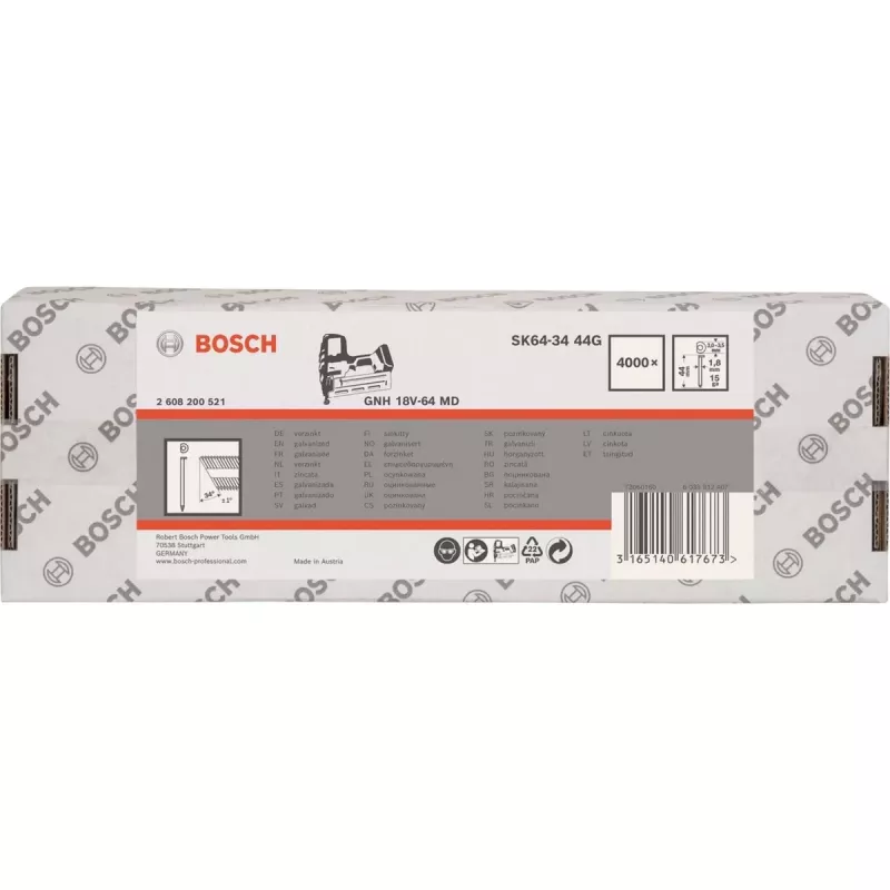 Bosch 34° 1,8/15g Finish-Nägel
