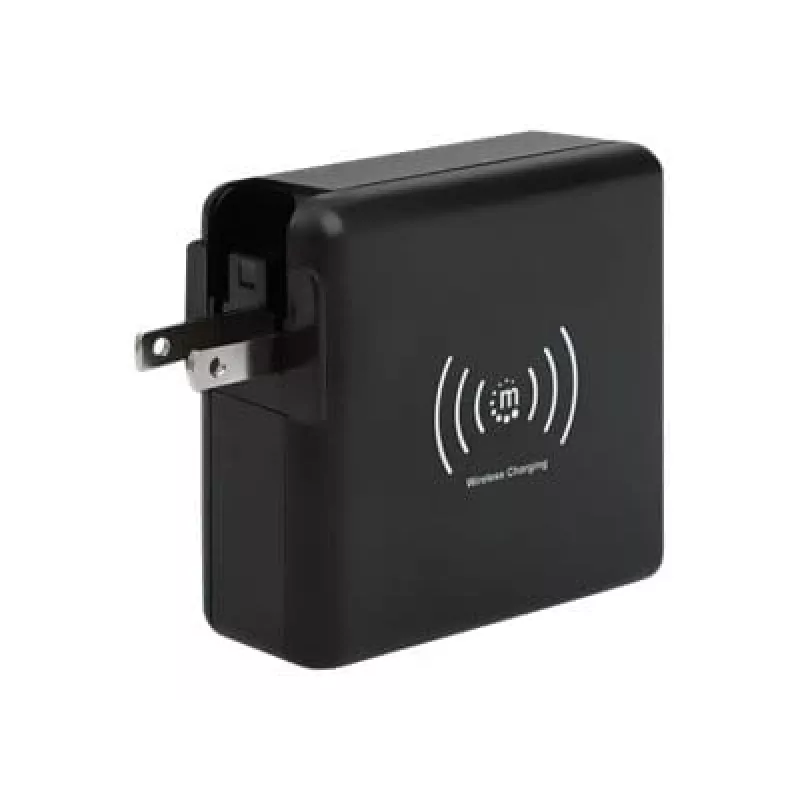 Reise-Wandladegerät und Powerbank Manhattan 4-in-1