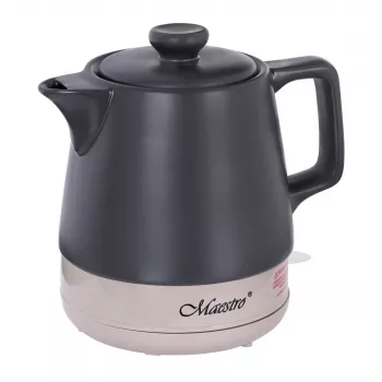 Elektrischer Wasserkocher Maestro MR-071-Schwarz 1 L Keramik, 1200 W, verdecktes Heizelement, 360° Basis