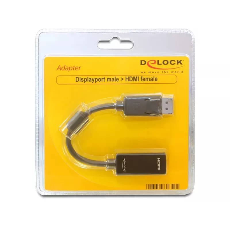 Videokabel-Adapter DELOCK 61849 0,125 m DisplayPort auf HDMI