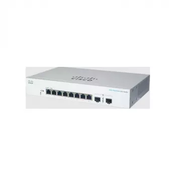 Managed L2 Gigabit Ethernet Switch Cisco CBS220-8T-E-2G — 8x RJ-45 10/100/1000, 2x SFP, 1U, 20 Gbit/s, 8192 MAC
