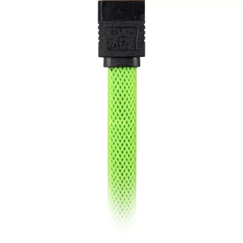 SATA-Kabel Sharkoon SATA 3 0,6 m 7-polig Schwarz Grün
