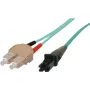 Tecline exertis Connect - Patchkabel - SC Multi-Mode (M) auf MT-RJ Multimode (M) - 7 m - Glasfaser - 50/125 Mikrometer - OM3 - Türkis (39975007)