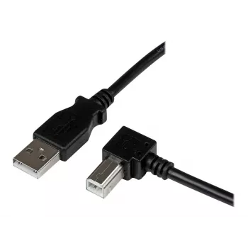StarTech.com 3m USB 2.0 A auf rechtwinkliger B Kabel – M/M, 3 m, USB A, USB B, USB 2.0, Schwarz