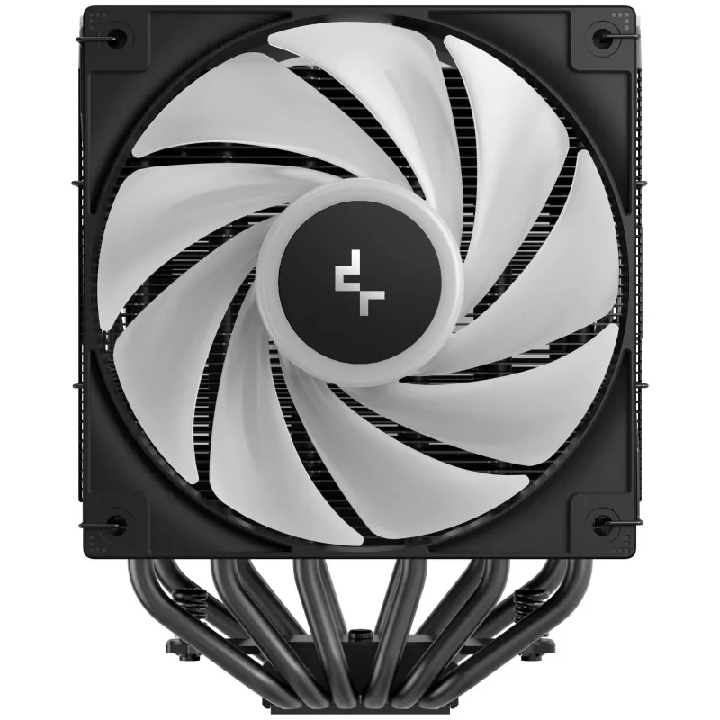 Luftkühler DeepCool AG620 BK ARGB V2 — 120 mm Doppellüfter, 6 Heatpipes, LGA 1700/AM4/AM5-Unterstützung, schwarz