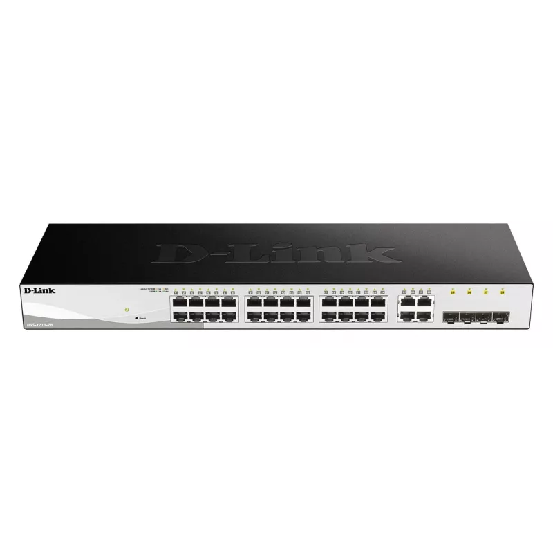 D-Link DGS-1210-28 Managed L2/L2+ 1U Schwarz