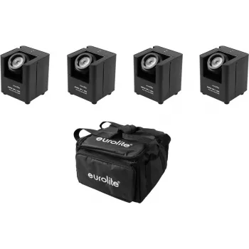 Lichtset EUROLITE 4x AKKU UP-1 batteriebetrieben mit SB-4 Soft-Bag