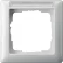 Gira Standard 55 weißer schraubenloser Rahmen, Thermoplast, 80,7×80,7 mm, 11,4 mm dick