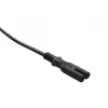 Savio CL-100 Netzkabel Schwarz 1,8 m IEC Typ E (3,4 mm, 3,1 mm) IEC C7