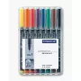 Permanentmarker Staedtler 318 WP8 Schwarz Blau Braun Grün Orange Rot Violett Gelb 8 Stück