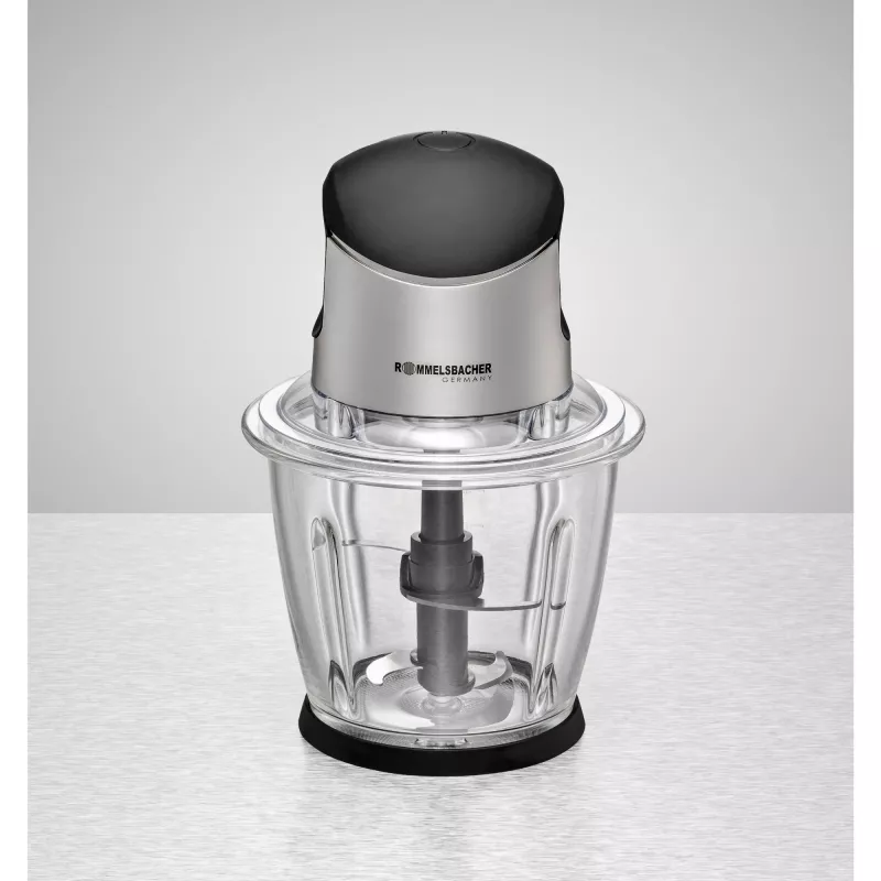 Elektrischer Zerkleinerer Rommelsbacher MZ 500 — 1,5 L, 500 W, Edelstahl schwarz