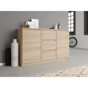 Topeshop KOMODA 2D3S DĄB SONOMA Kommode