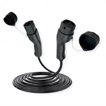 Elektrofahrzeug-Ladekabel ROLINE Typ 2 auf Typ 2 7,5 m — 22 kW, 32 A, 480 V