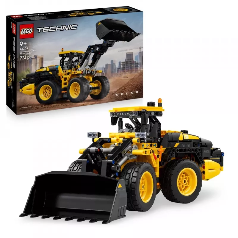 LEGO Technic Volvo L120 Elektro-Radlader Modell 42209, 973 Teile, für Kinder ab 9 Jahren, 140×110×350 mm