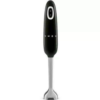 Stabmixer Smeg HBF03BLEU — 700 W Handmixer, 1,4 L Becher, Edelstahlklinge, schwarz