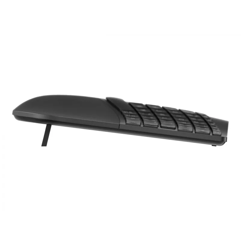 HP 960 Ergonomische kabellose Tastatur, Vollformat (100%), kabellos, RF Wireless + Bluetooth, Membran, Schwarz
