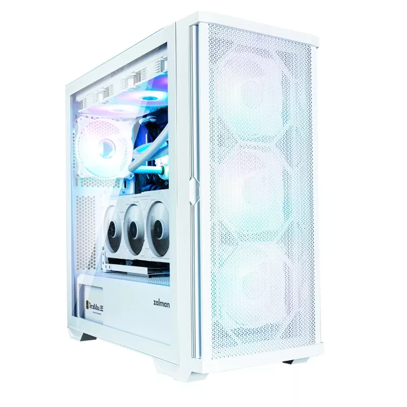 Zalman Z10 DUO ATX ZM-IF120 x4 Weiß