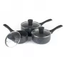 Topfset Russell Hobbs Nightfall Stone 3-teilig 16/18/20 cm antihaftbeschichtet