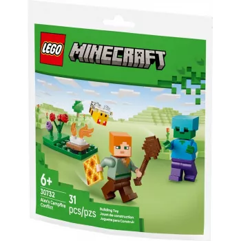 Bricks Minecraft 30732 Alexs Lagerfeuer-Konflikt