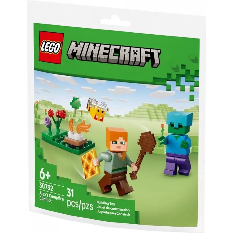 Bricks Minecraft 30732 Alexs Lagerfeuer-Konflikt