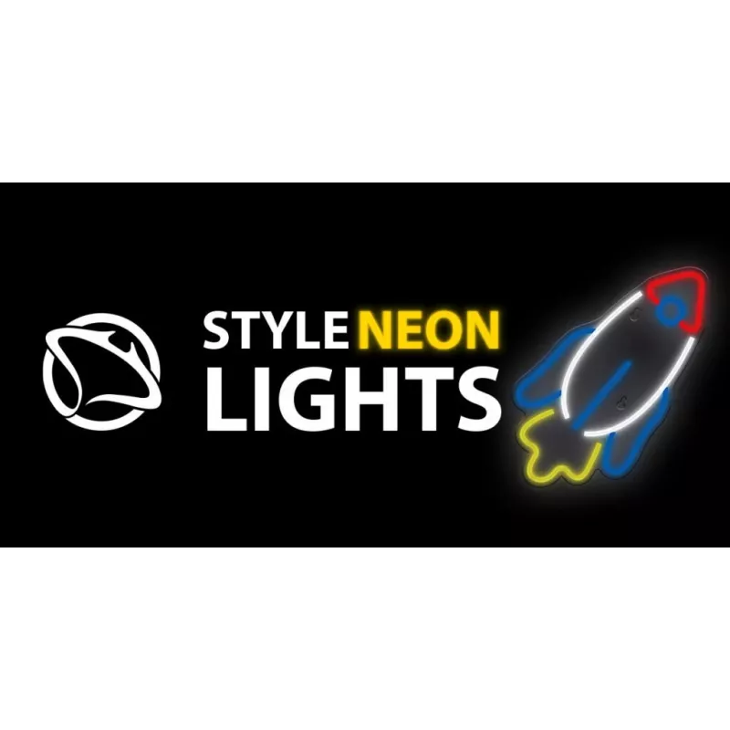 LED-Neonlicht MANTA SNL91MT Style RAKETA – dekoratives LED-Neonpaneel, Modell SNL91MT