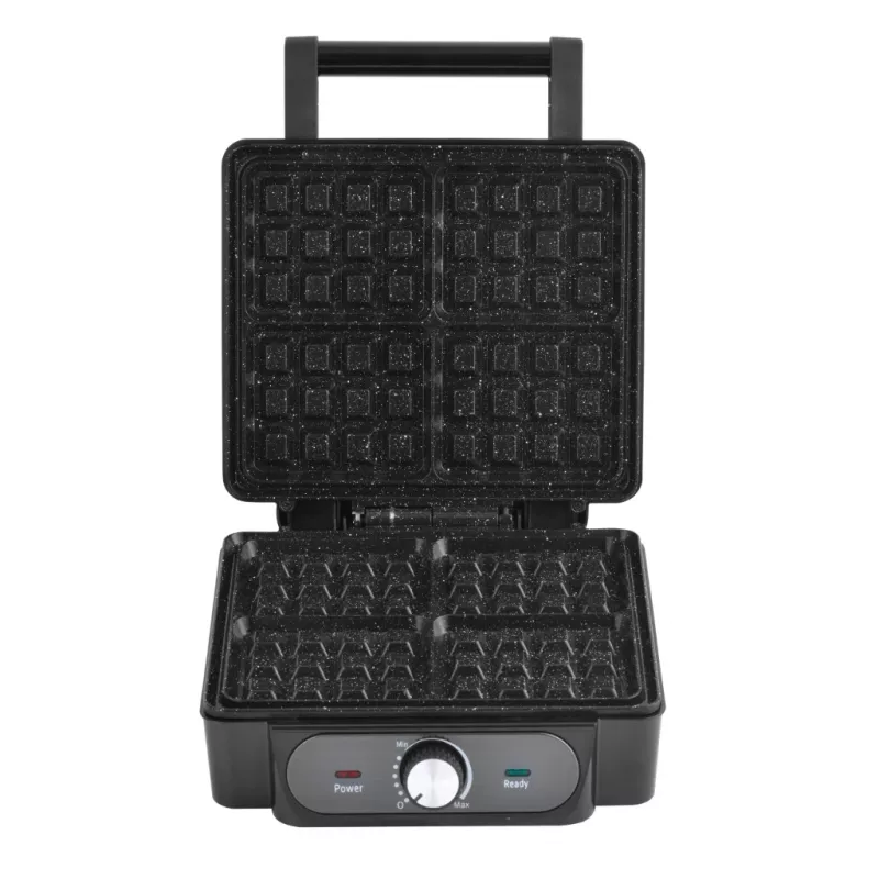Waffeleisen Lovio LVWF001BK — 1400W, schwarz, elektrisches Tisch-Waffeleisen