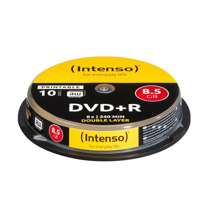DVD+R DL Intenso 1x10 8.5GB 8x Double Layer bedruckbar