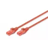 Patchkabel Digitus CAT 6 U/UTP LSZH 1m Rot