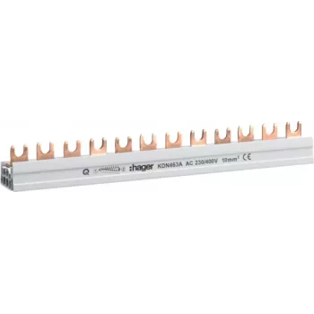 Phasensammelschiene 3P+N 10q 12mod Gabel KDN463A (KDN463A)