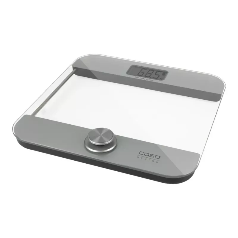 Elektronische Personenwaage Caso Body Energy Ecostyle 03416 — max. 180 kg, Genauigkeit 100 g, weiß/grau